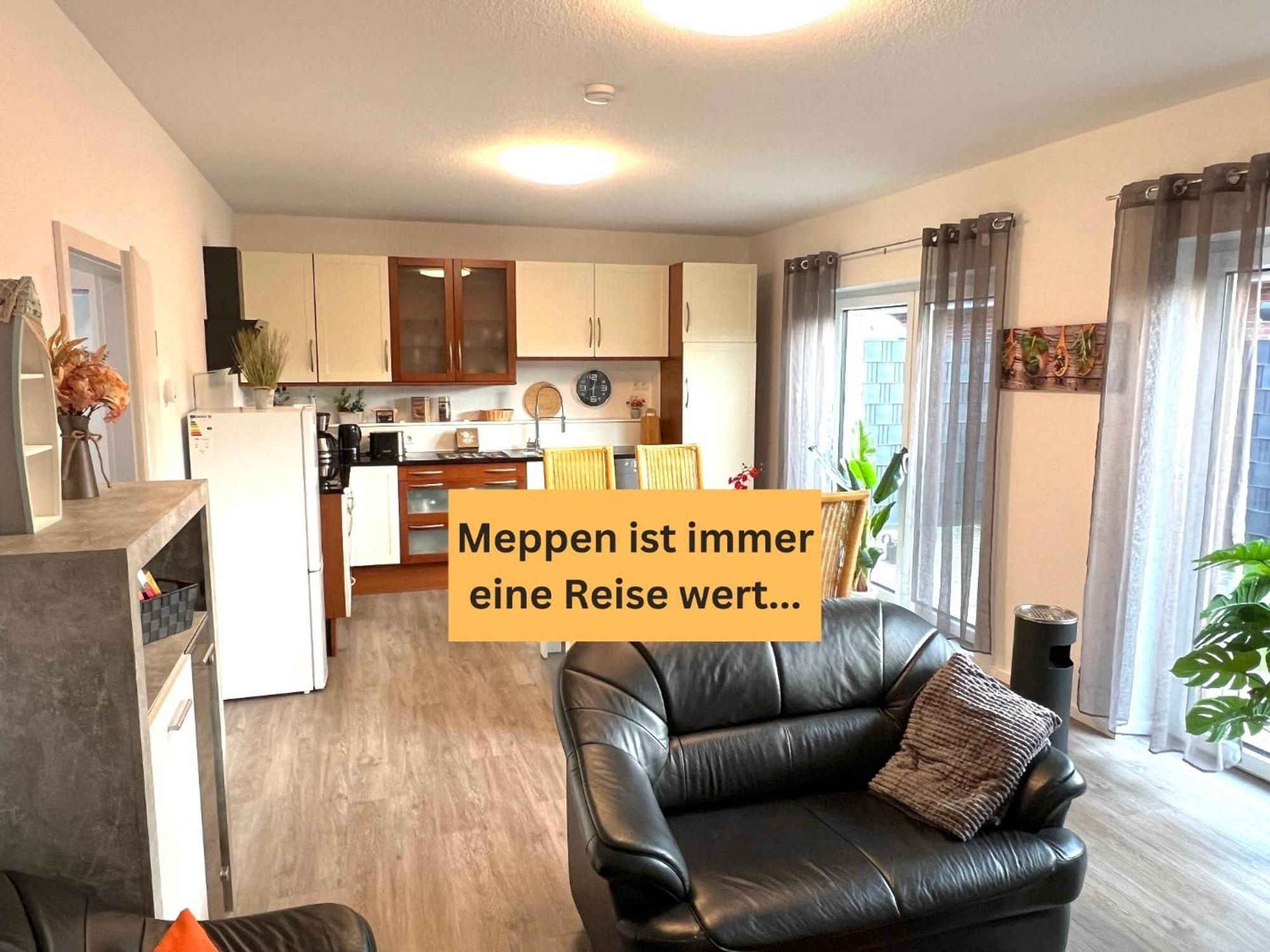 דירות Ferienhaus "Jonagold" Meppen Ebenerdig Carport Terrasse Free Wifi 2 Schlafzimmer Kueche Gaeste-Wc Wallbox מראה חיצוני תמונה